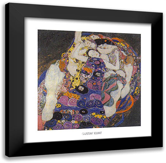The Virgin 24x24 Black Modern Wood Framed Art Print Poster by Klimt, Gustav