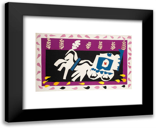 Jazz, 1947 24x20 Black Modern Wood Framed Art Print Poster by Matisse, Henri