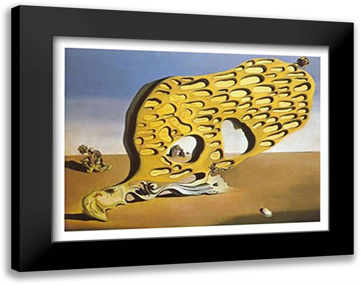 The Enigma of Desire: My Mother, c.1929 24x20 Black Modern Wood Framed Art Print Poster by Dali, Salvador