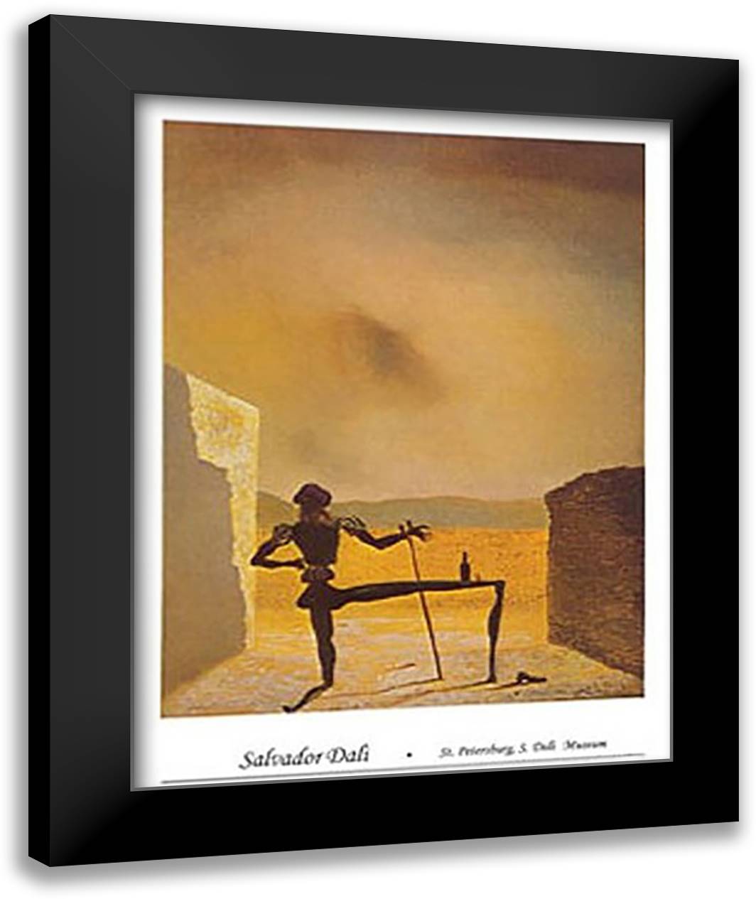 The Ghost of Vermeer of Delft Which Can Be Used As a Table, c.1934 20x24 Black Modern Wood Framed Art Print Poster by Dali, Salvador