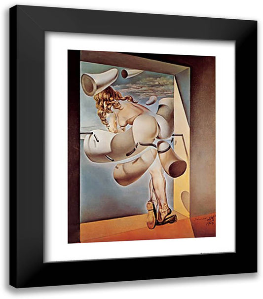 Virgin Sodomized By Her Own Chastity, c.1954 20x24 Black Modern Wood Framed Art Print Poster by Dali, Salvador