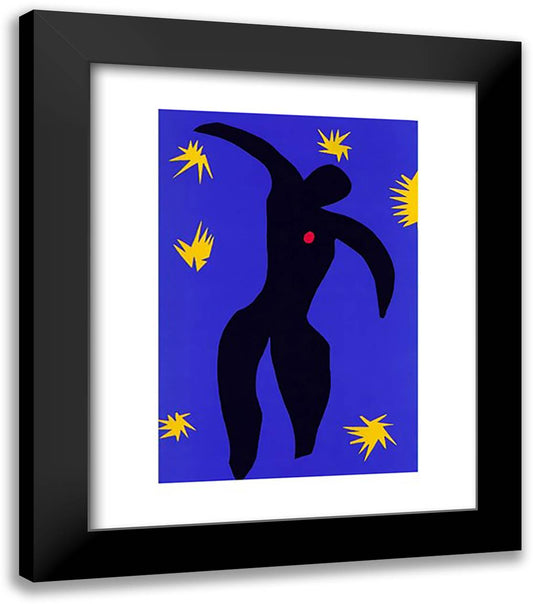 Jazz: Icarus 20x24 Black Modern Wood Framed Art Print Poster by Matisse, Henri