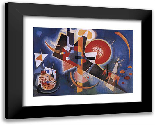 Im Blau, c.1925 24x20 Black Modern Wood Framed Art Print Poster by Kandinsky, Wassily