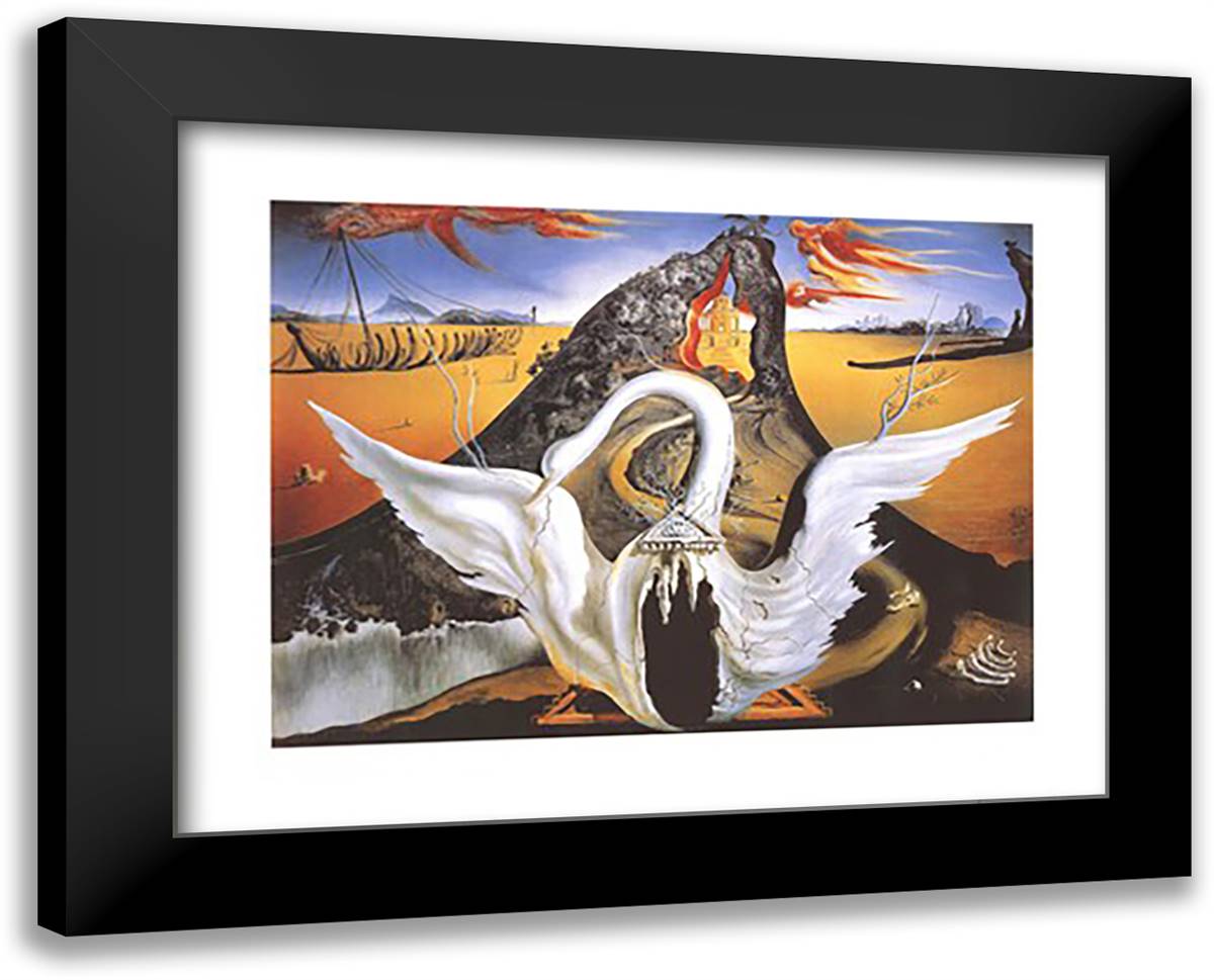 Bacchanale, c.1939 24x20 Black Modern Wood Framed Art Print Poster by Dali, Salvador