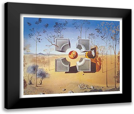 Sans Titre, c.1948 24x20 Black Modern Wood Framed Art Print Poster by Dali, Salvador