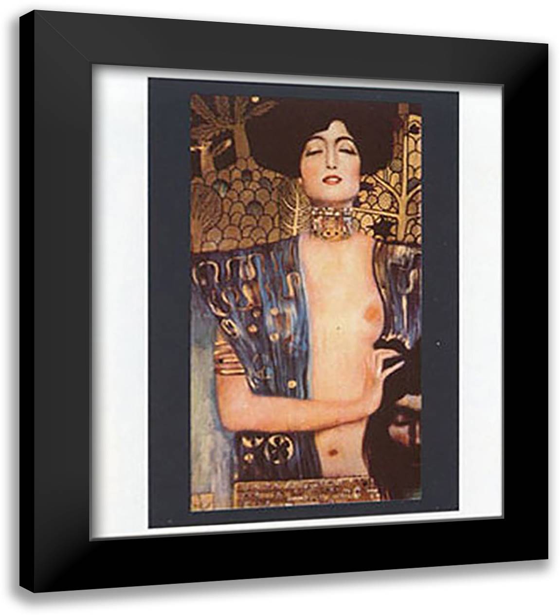 JUDITH 20x24 Black Modern Wood Framed Art Print Poster by Klimt, Gustav
