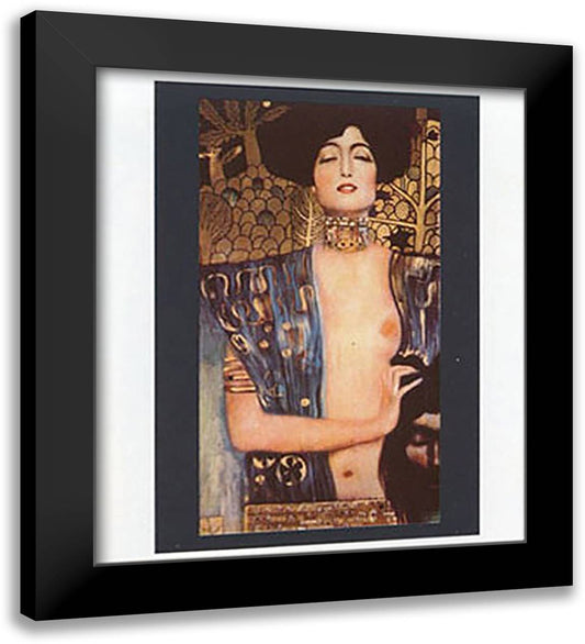 JUDITH 20x24 Black Modern Wood Framed Art Print Poster by Klimt, Gustav