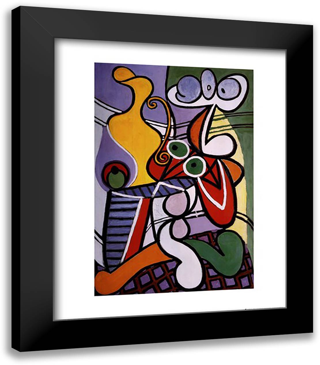 Nature Morte 20x24 Black Modern Wood Framed Art Print Poster by Picasso, Pablo