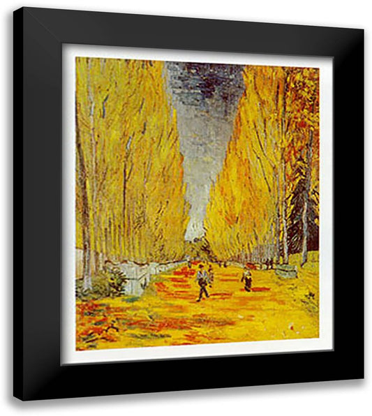 Alle des Alleycamps 20x24 Black Modern Wood Framed Art Print Poster by Van Gogh, Vincent