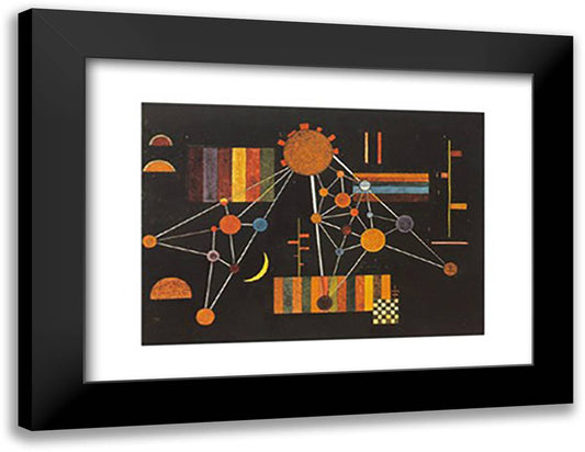 Geflecht von Oben no. 231, c.1927 24x20 Black Modern Wood Framed Art Print Poster by Kandinsky, Wassily