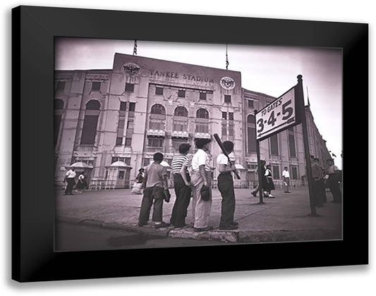 Yankee Boys 36x28 Black Modern Wood Framed Art Print Poster