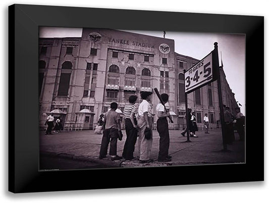 Yankee Boys 11x9 Black Modern Wood Framed Art Print Poster