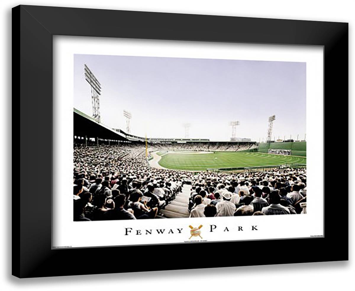 Fenway Park 24x20 Black Modern Wood Framed Art Print Poster by Vlasak, Darryl