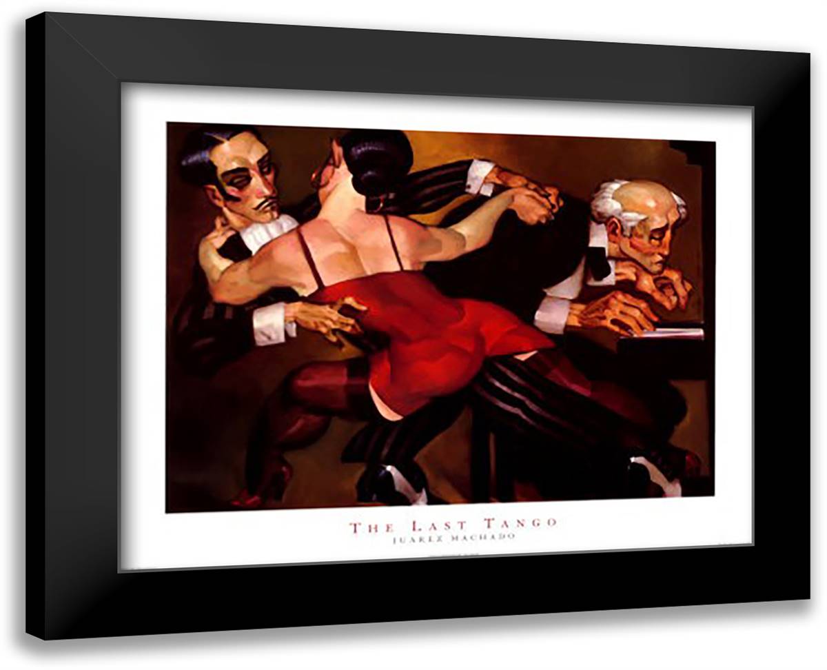 Last Tango 18x15 Black Modern Wood Framed Art Print Poster by Machado, Juarez