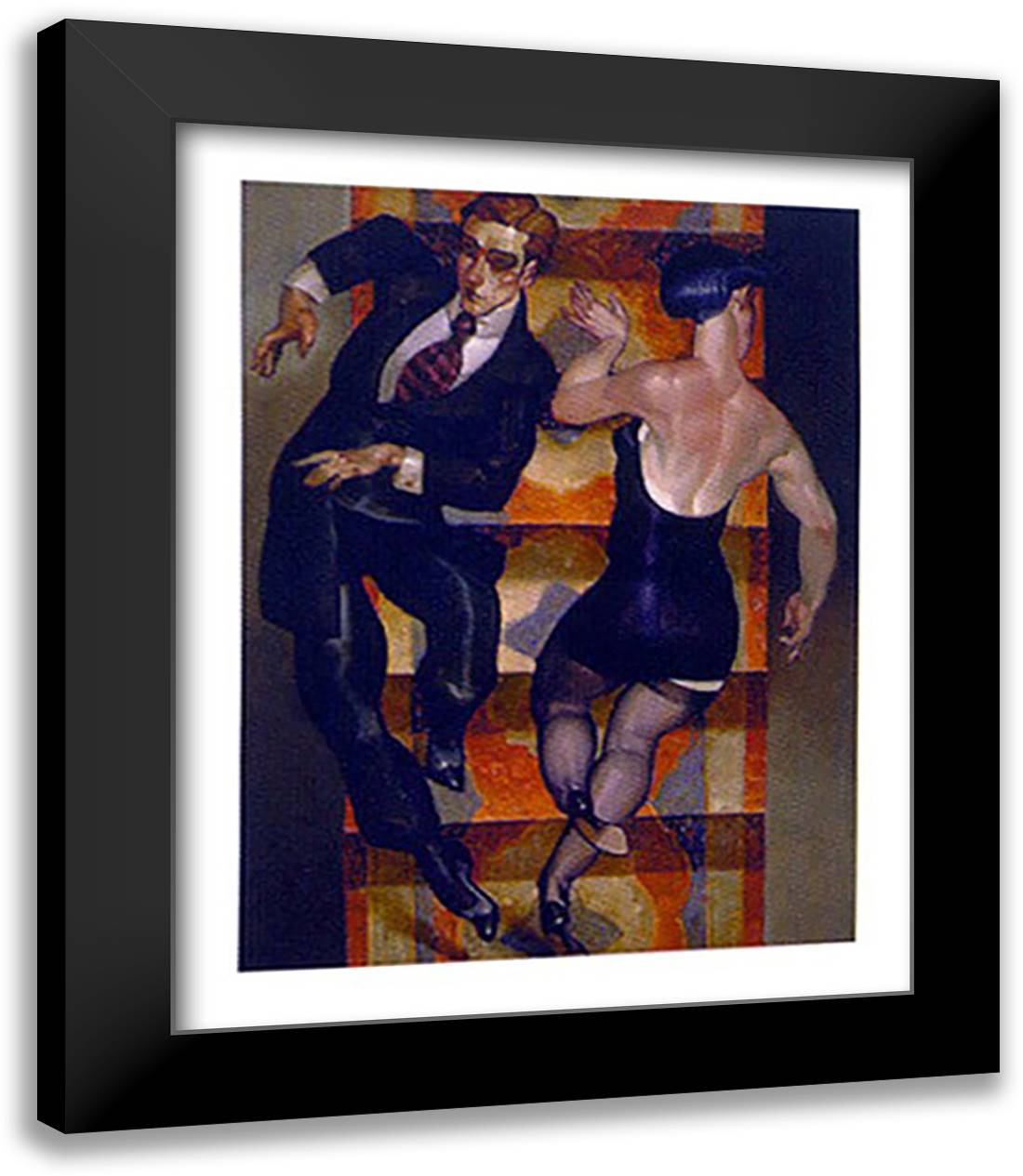 Caught Between Floors 15x18 Black Modern Wood Framed Art Print Poster by Machado, Juarez