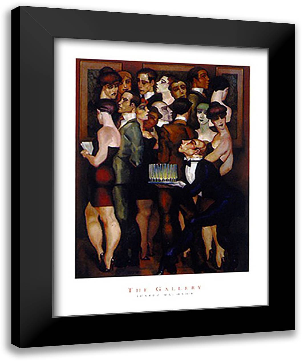 Gallery 9x11 Black Modern Wood Framed Art Print Poster by Machado, Juarez