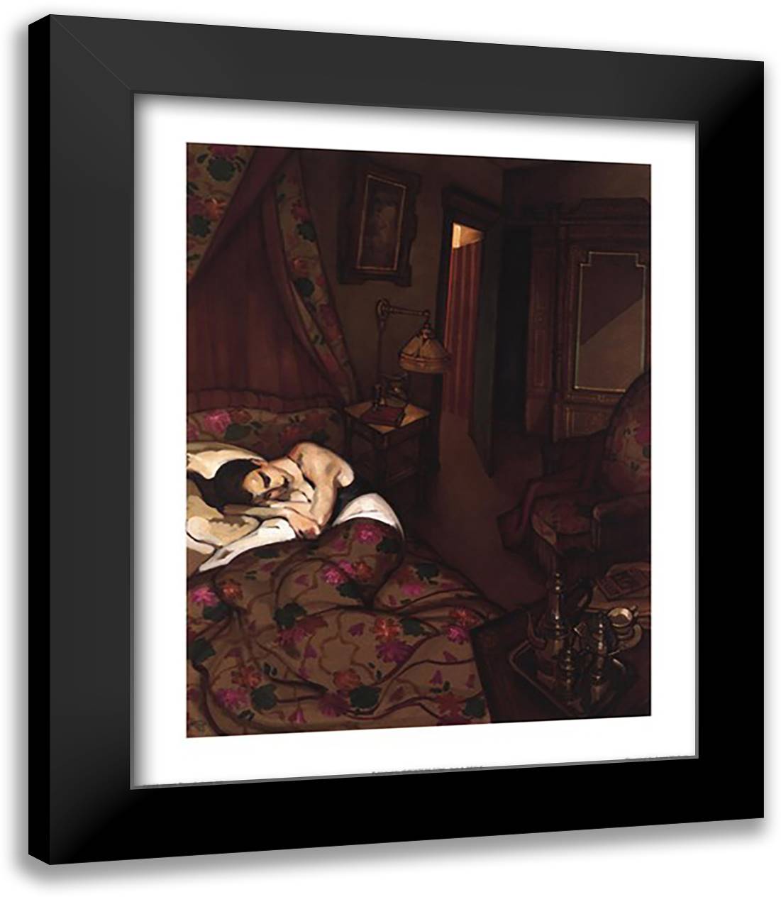 Dreaming 15x18 Black Modern Wood Framed Art Print Poster by Machado, Juarez