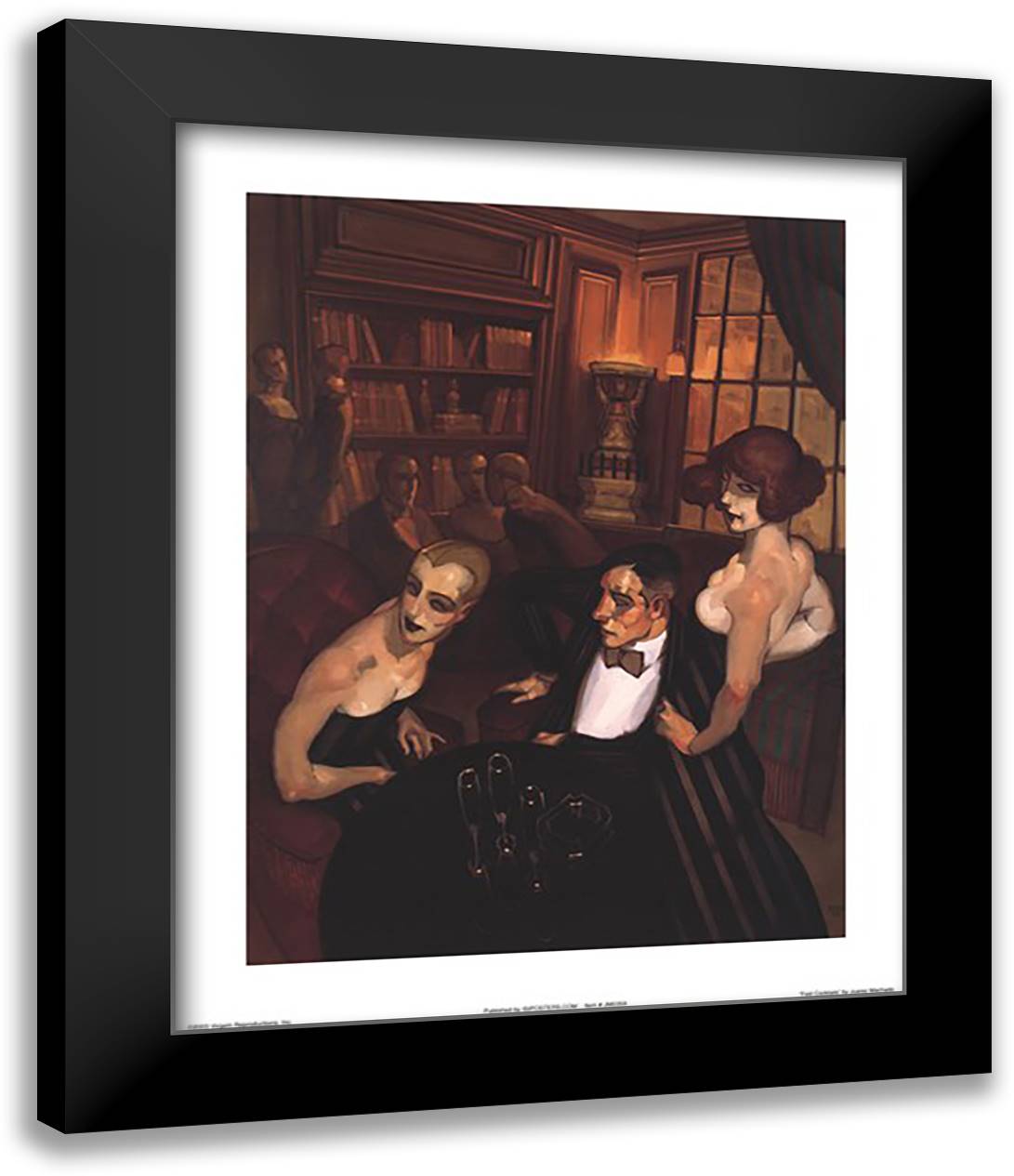 Fast Cocktails 15x18 Black Modern Wood Framed Art Print Poster by Machado, Juarez