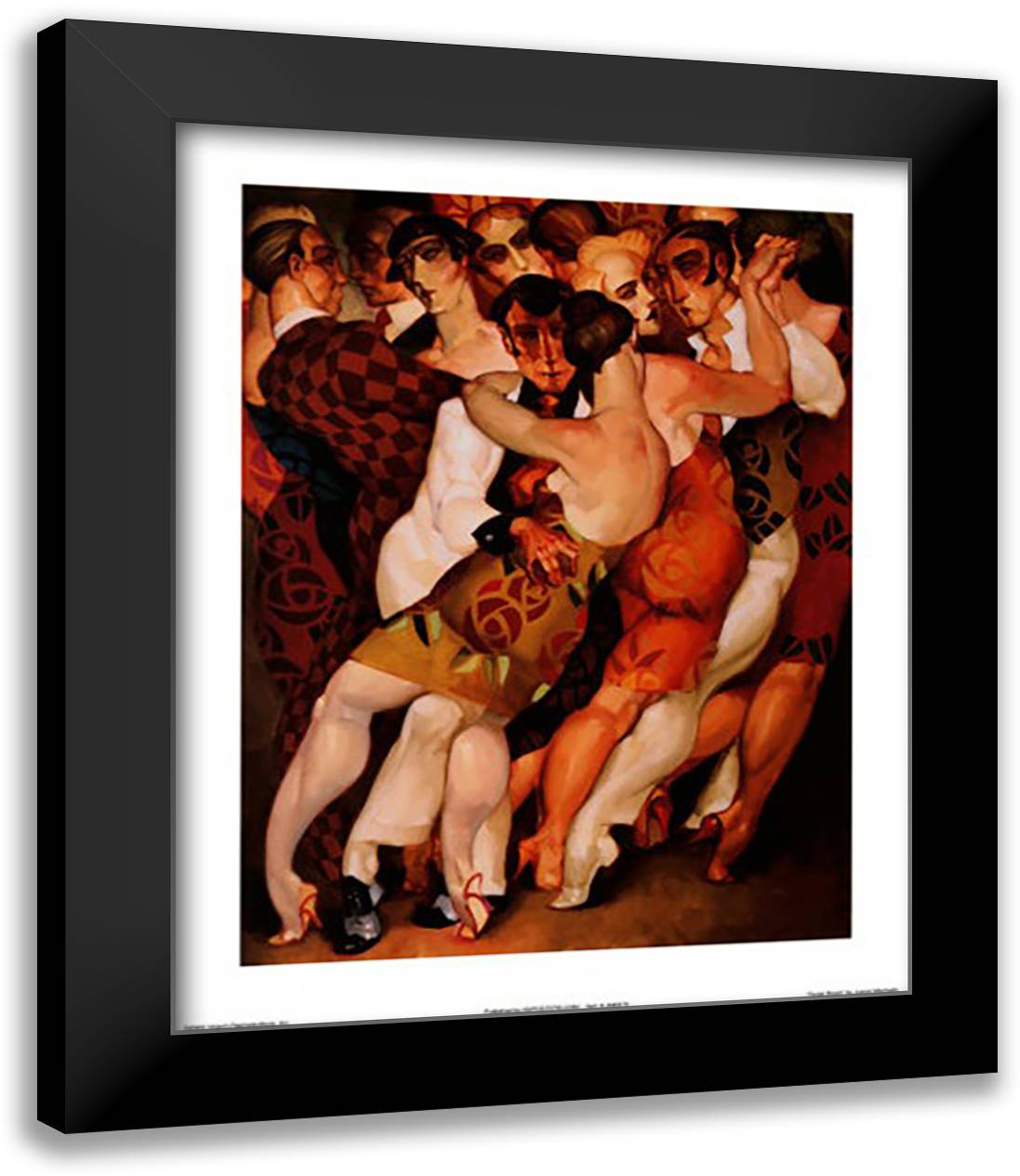Tango Room 15x18 Black Modern Wood Framed Art Print Poster by Machado, Juarez