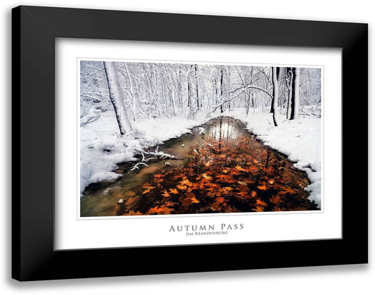 Autumn Pass 28x22 Black Modern Wood Framed Art Print Poster by Brandenburg, Jim