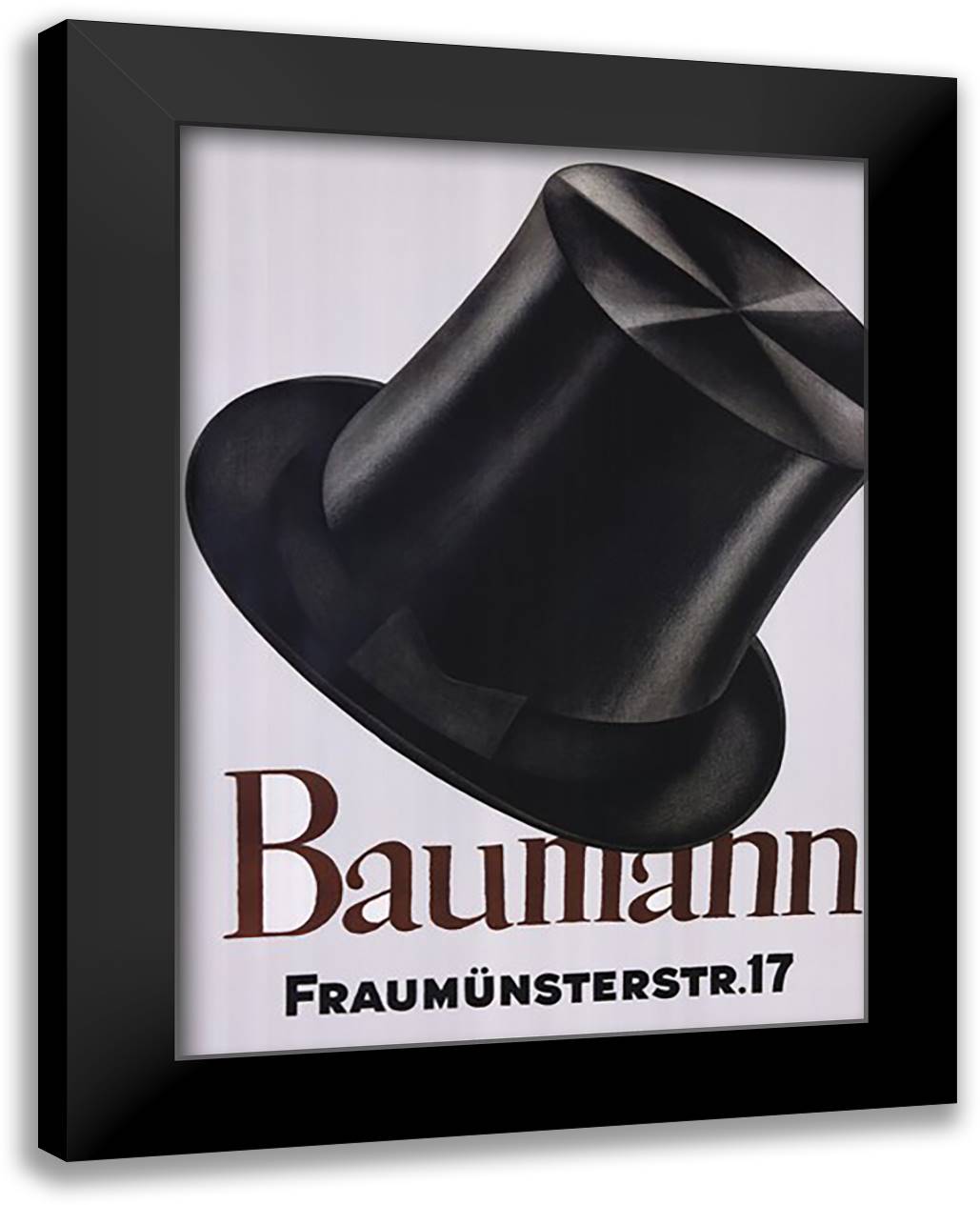 Baumann 28x38 Black Modern Wood Framed Art Print Poster by Baumberger