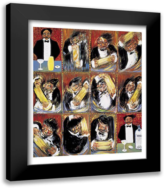 Martini Yes 15x18 Black Wood Framed Art Poster Print by Guy Buffet