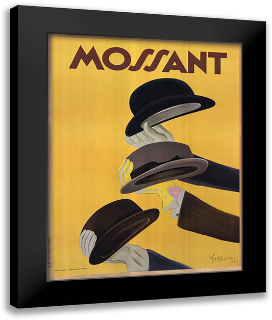 Mossant, 1938 28x36 Black Modern Wood Framed Art Print Poster by Cappiello, Leonetto