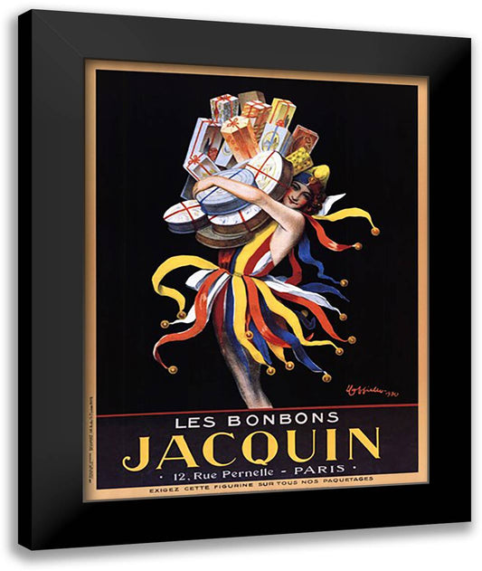 Jacquin, 1930 28x36 Black Modern Wood Framed Art Print Poster by Cappiello, Leonetto