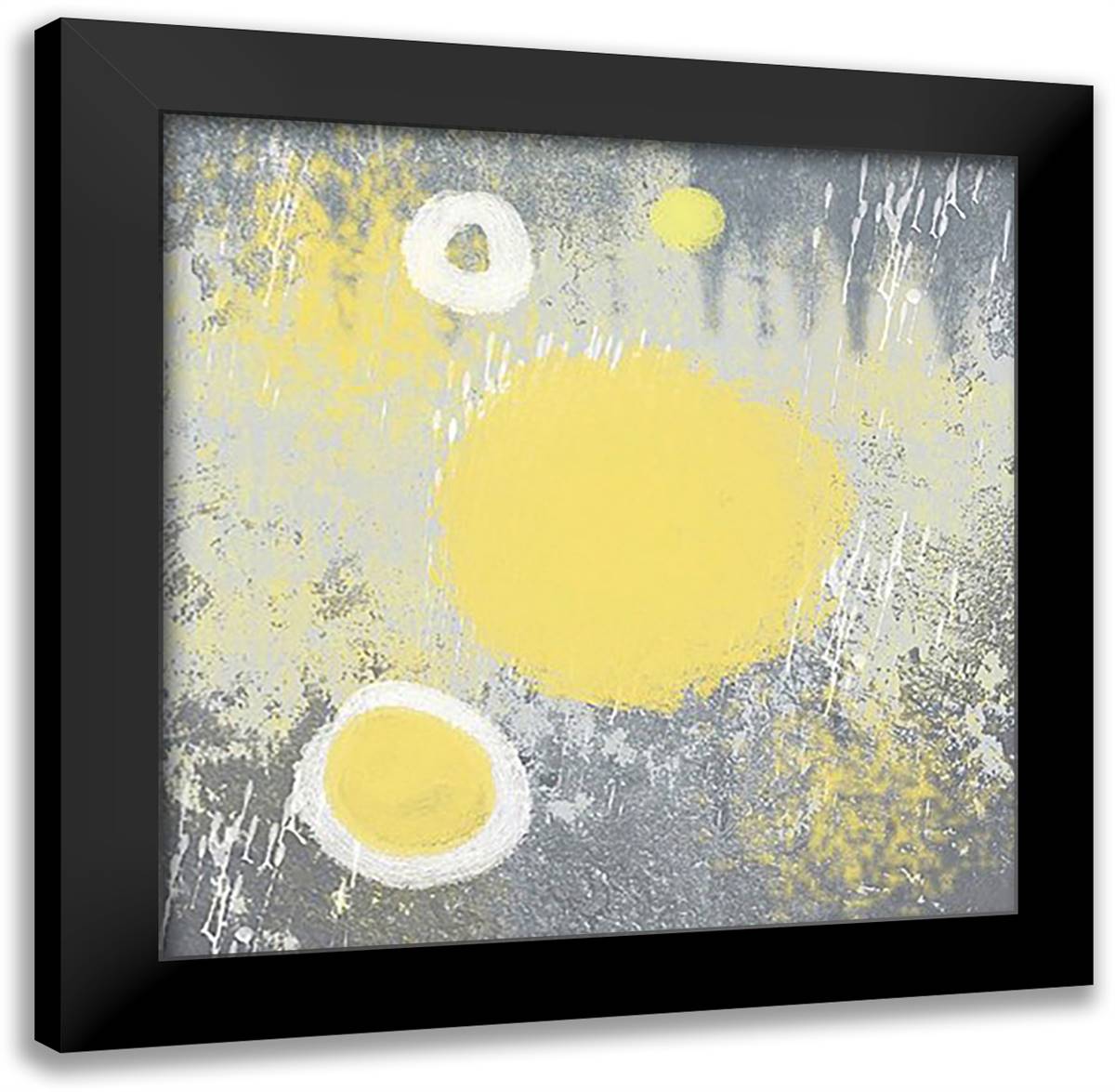 Soft Glow 24x24 Black Modern Wood Framed Art Print Poster by Clark, Erin