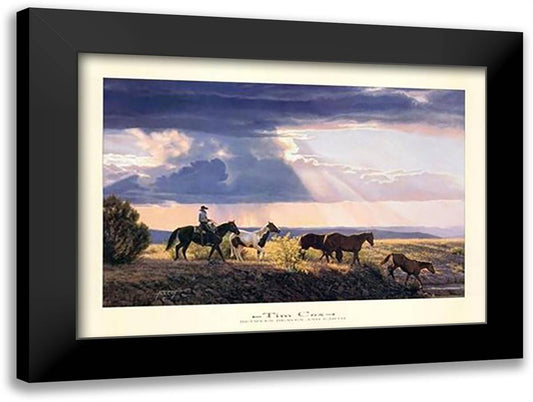 Between Heaven and Earth 36x28 Black Modern Wood Framed Art Print Poster by Cox, Tim