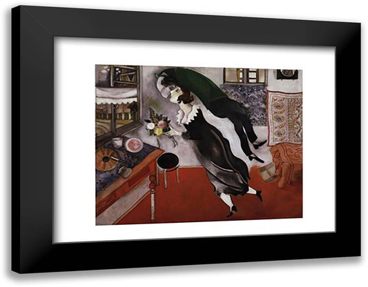 Birthday 18x15 Black Modern Wood Framed Art Print Poster by Chagall, Marc