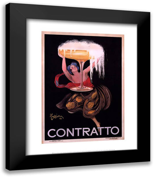 Contratto 15x18 Black Modern Wood Framed Art Print Poster by Cappiello, Leonetto