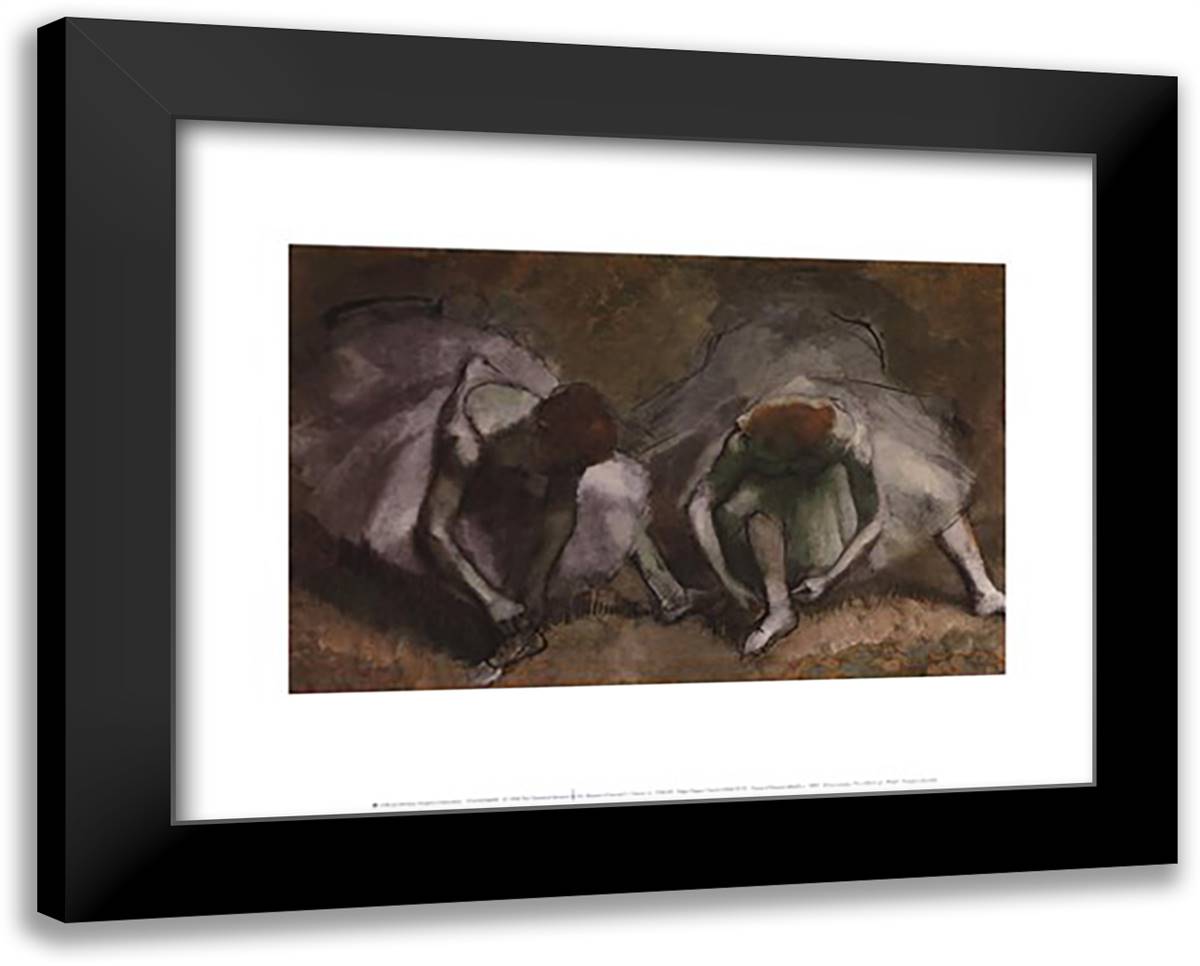 Frieze of Dancers (detail) 18x15 Black Modern Wood Framed Art Print Poster by Degas, Edgar