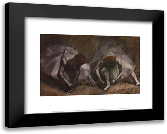 Frieze of Dancers (detail) 18x15 Black Modern Wood Framed Art Print Poster by Degas, Edgar