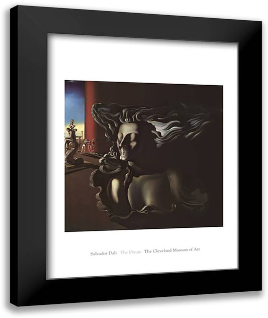 The Dream, c.1931 28x36 Black Modern Wood Framed Art Print Poster by Dali, Salvador