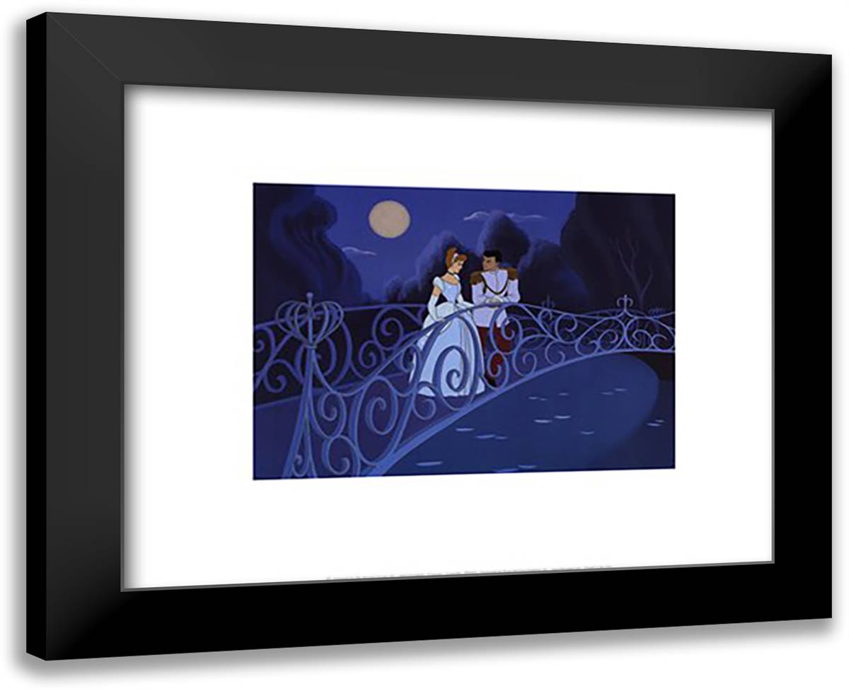 Cinderella 18x15 Black Modern Wood Framed Art Print Poster by Disney