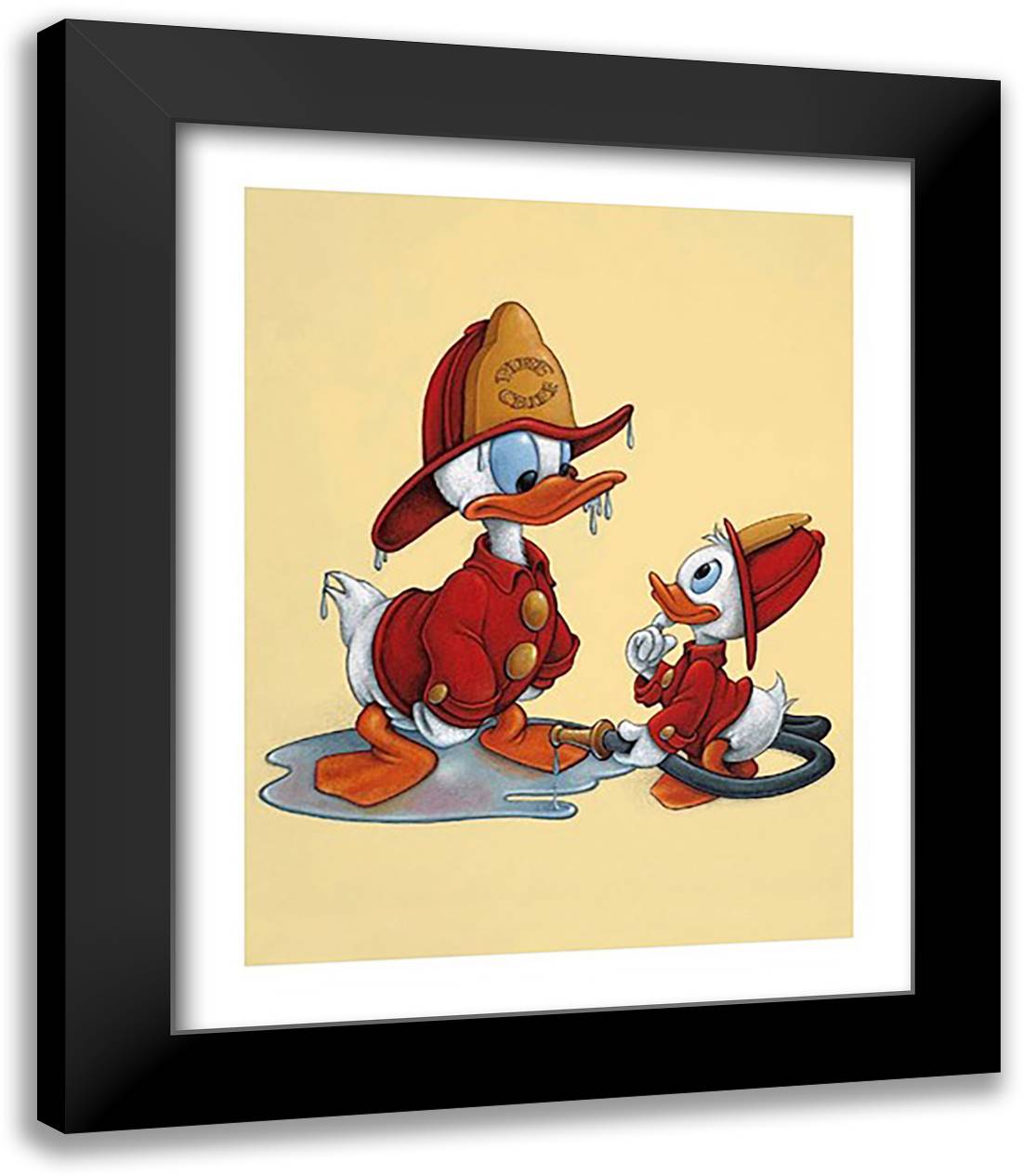 Chief Donald Duck 15x18 Black Modern Wood Framed Art Print Poster by Disney