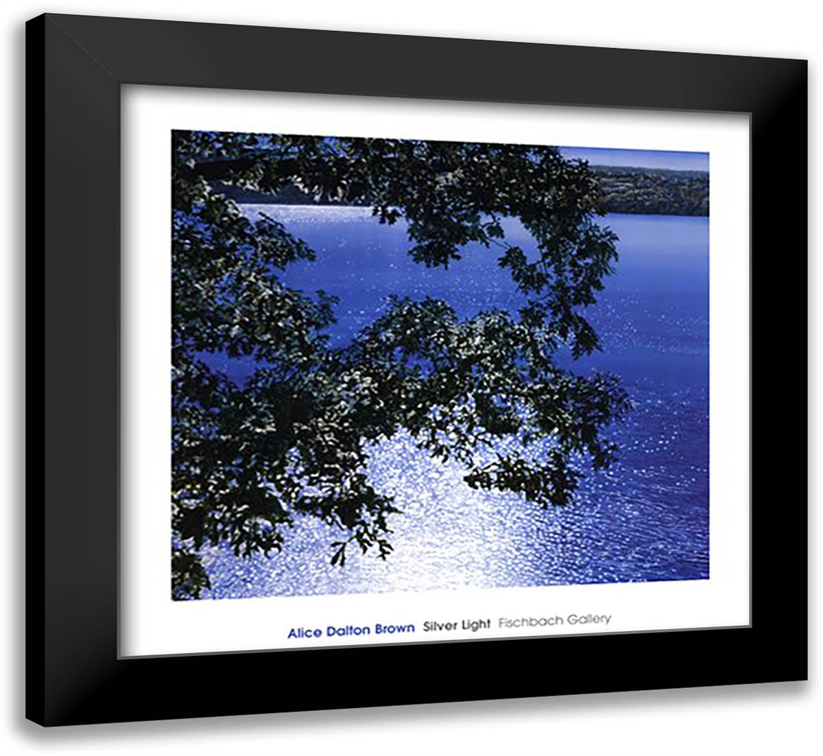 Silver Light, 2006 29x28 Black Modern Wood Framed Art Print Poster by Brown, Alice Dalton