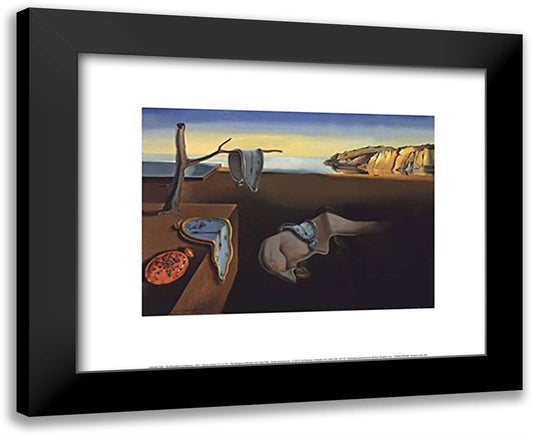 The Persistence of Memory, c.1931 18x15 Black Modern Wood Framed Art Print Poster by Dali, Salvador