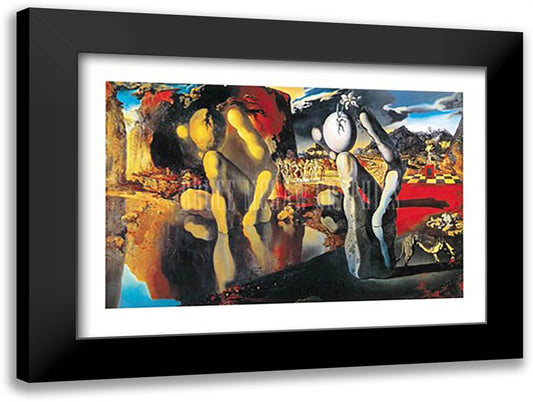 The Metamorphosis of Narcissus, c.1937 36x28 Black Modern Wood Framed Art Print Poster by Dali, Salvador