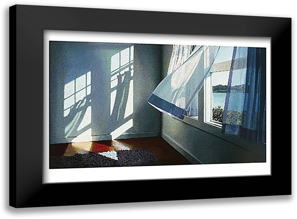 Summer Breeze 23x17 Black Modern Wood Framed Art Print Poster by Brown, Alice Dalton
