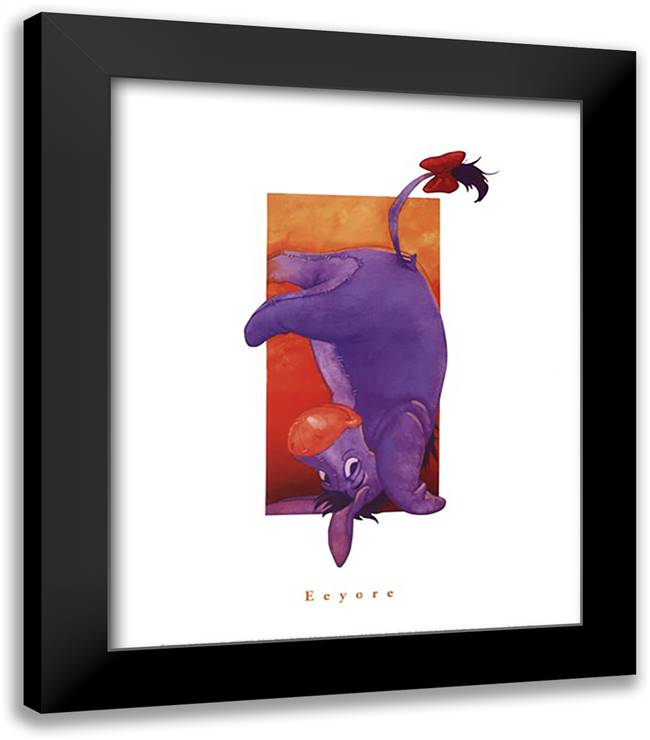 Eeyore 15x18 Black Modern Wood Framed Art Print Poster by Disney