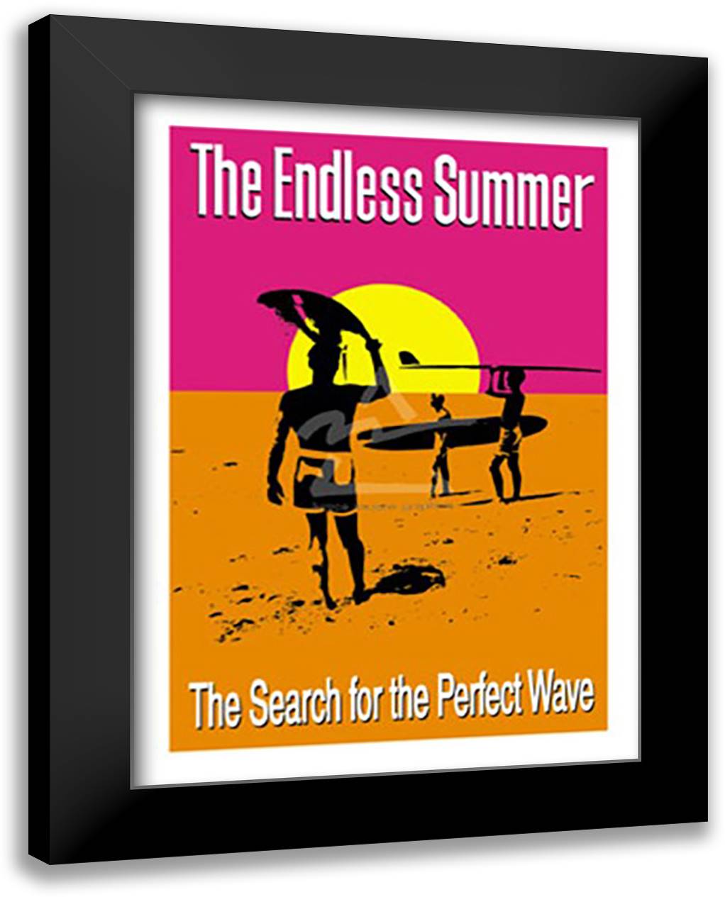 Endless Summer 28x40 Black Modern Wood Framed Art Print Poster