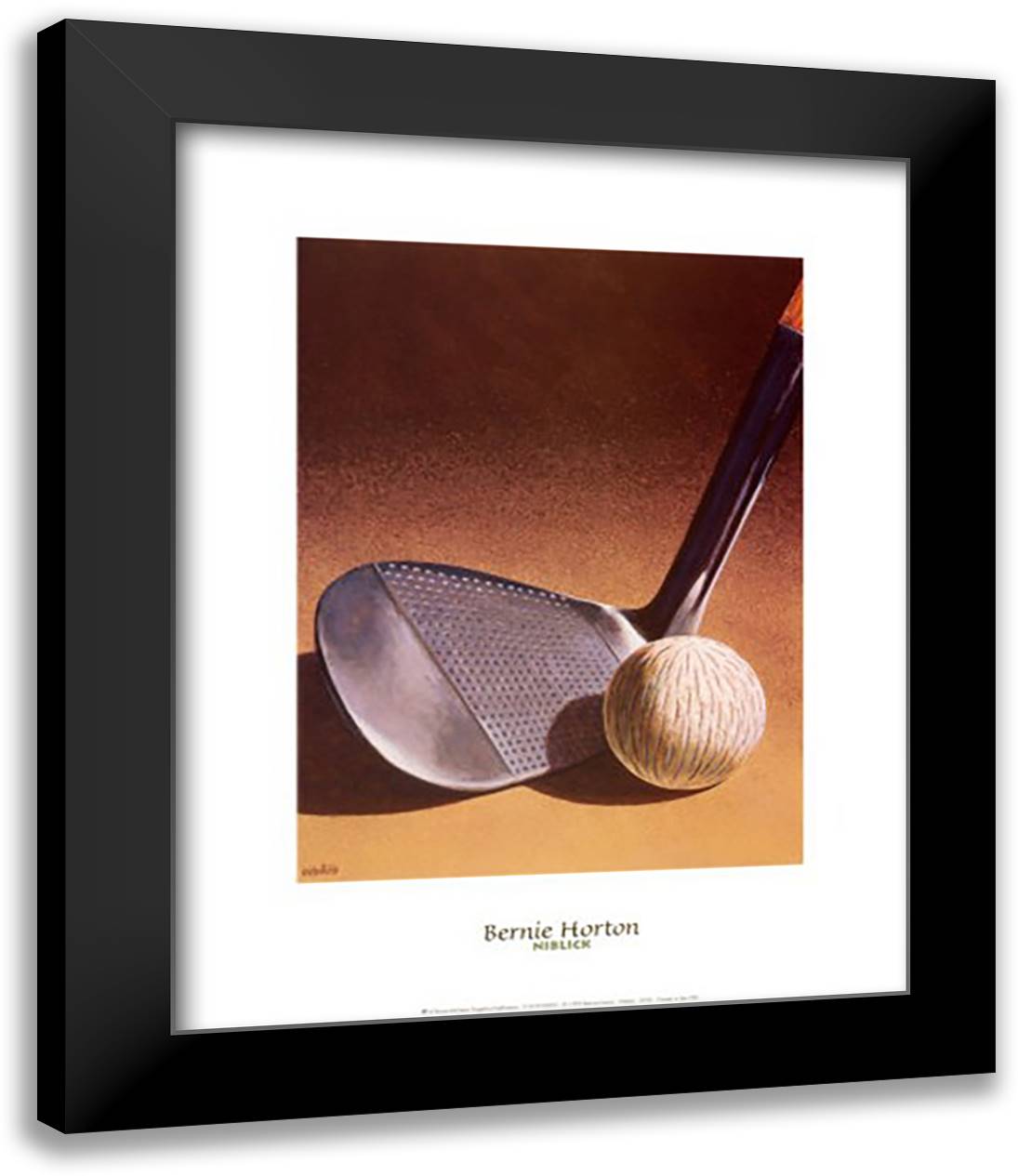Niblick 15x18 Black Modern Wood Framed Art Print Poster by Horton, Bernie