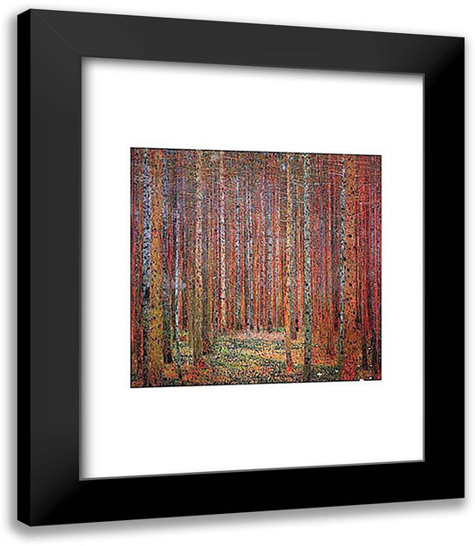 Tannenwald I 15x18 Black Modern Wood Framed Art Print Poster by Klimt, Gustav