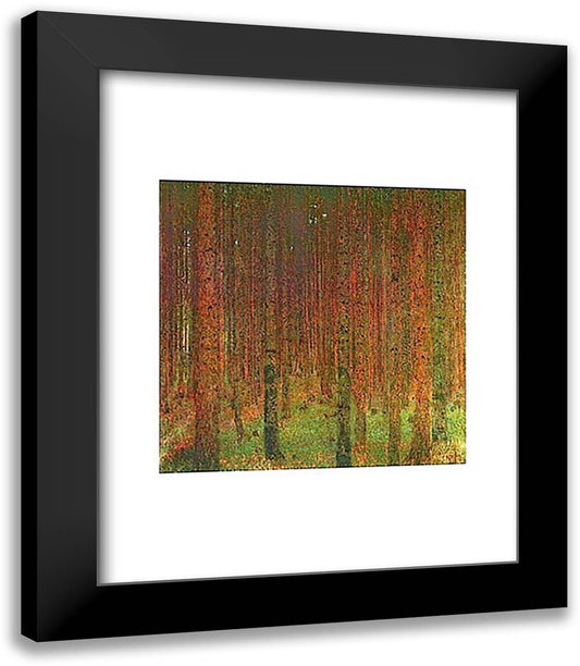 Tannenwald II 15x18 Black Modern Wood Framed Art Print Poster by Klimt, Gustav