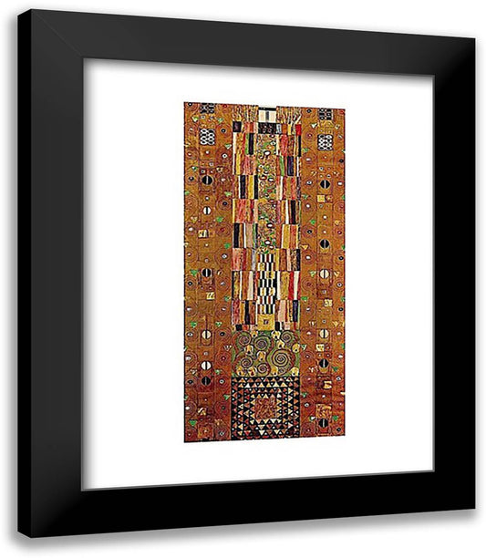Pattern for the Stoclet Frieze, around 1905/06, End Wall 15x18 Black Modern Wood Framed Art Print Poster by Klimt, Gustav