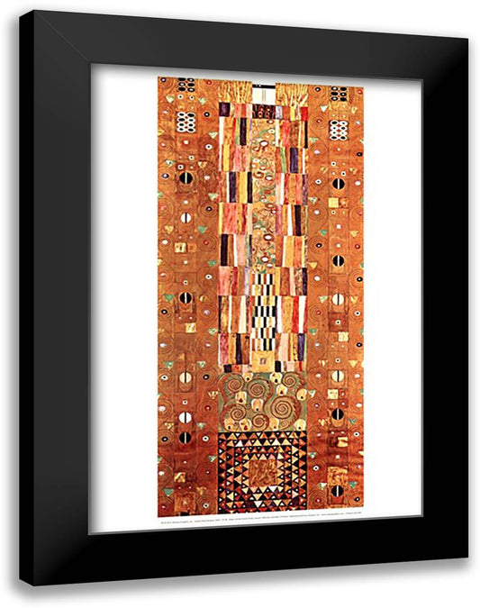 Pattern for the Stoclet Frieze, around 1905/06, End Wall 17x23 Black Modern Wood Framed Art Print Poster by Klimt, Gustav