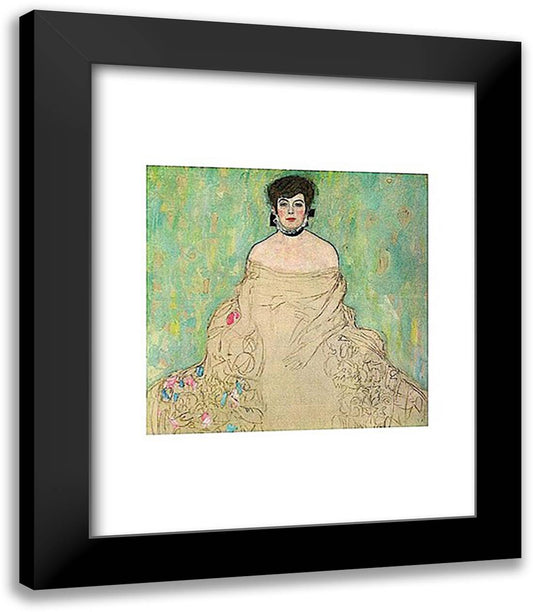 Portrait of Amalie Zuckerkandl (unfinished), 1917-1918 15x18 Black Modern Wood Framed Art Print Poster by Klimt, Gustav