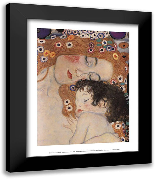 The Three Ages of Woman (detail) 15x18 Black Modern Wood Framed Art Print Poster by Klimt, Gustav
